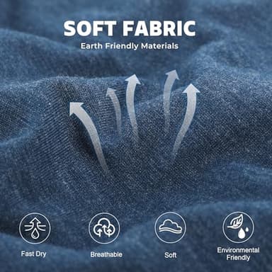 BAMBOO COOL Breathable Men's Underwear Modern Multipack Comfortsoft Moisture-Wicking Boxer Briefs 6 Pack XL - Image 4