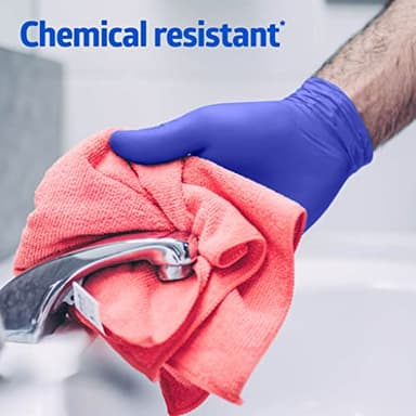 Medline FitGuard Touch Nitrile Exam Gloves, 300 Count, Large, Powder Free, Disposable, Not Made with Natural Rubber Latex, Excellent Sense of Touch for Medical Tasks, Durable for Household Chores - Image 3
