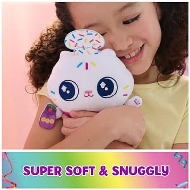 Gabby's Dollhouse, Celebration Series 6-Inch Tall Cakey Cat Plushies, Stuffed Animal Kids Toys for Girls & Boys Ages 3 and Up - Image 2