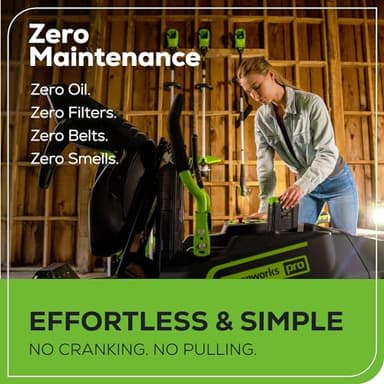 Greenworks 60V 42” Cordless Electric CrossoverZ Zero Turn Riding Mower, (4) 8.0Ah Batteries and (2) Dual Port Turbo Chargers - Image 9