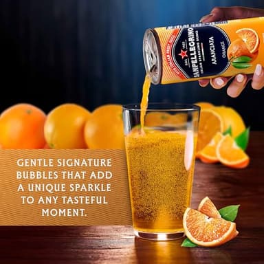 Sanpellegrino Italian Sparkling Drink Aranciata, Sparkling Orange Beverage, 24 Pack Of Cans - Image 4
