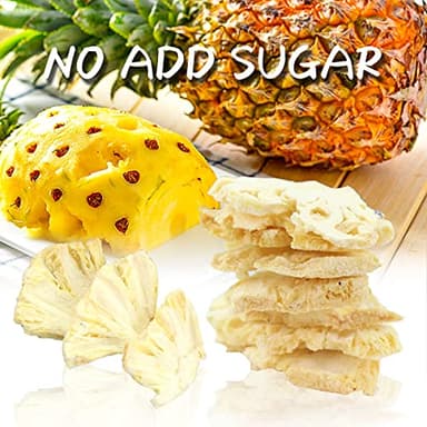 ONETANG Freeze-Dried Fruit Pineapple Chips, 10 Pack Single-Serve Pack, Non GMO, Kosher, No Add Sugar, Gluten free, Vegan, Holiday Gifts, Healthy Snack 0.35 Ounce - Image 3