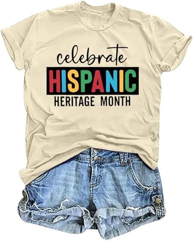 Celebrate Hispanic Heritage Month with our Cute Mexican Tops - Apricot Casual Shirt - Image 4