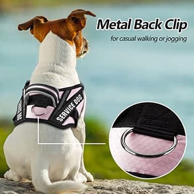 Dog Vest Harness and Patches Set, Animire in Training Service Dog Harness with 10 Dog Patches, Reflective Dog Vest with Handle for Small, Medium, Large, and Extra-Large Dogs - Image 3