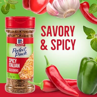 McCormick Perfect Pinch Seasoning, Spicy Italian, For Adding Italian Flavor with a Kick to Pizza, Pasta, Dressings & Sauces, 3.88 oz - Image 11