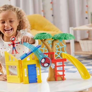 Spidey and his Amazing Friends Spidey Playground Playset, Includes 4-Inch Action Figure, Marvel Super Hero Toys for Kids 3 and Up - Image 9