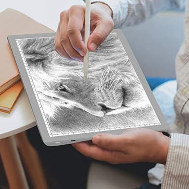 TOHETO Portable A4 Tracing LED Copy Board with Carry Bag, Cordless Battery Powered 5 Levels Brightness Light Box Rechargeable Light Board for Weeding Vinyl X-ray Viewing Diamond Painting (Grey) - Image 6