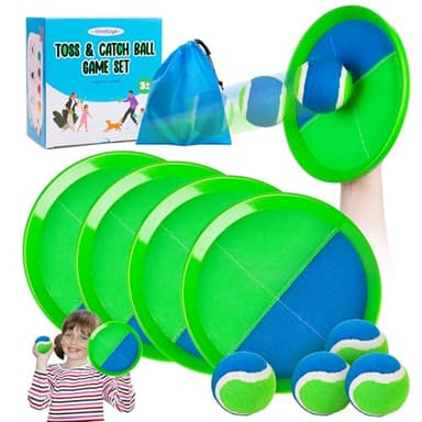 Innotoys Toss and Catch Ball Game - Ideal Outdoor Beach, Pool & Yard Toy for Toddlers and Kids Ages 4, 5, 6, 7, 8+, Perfect for Boys Girls - Great Birthday Gift & Easter Basket Stuffer - Image 1