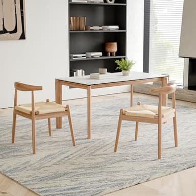 Soohow Dining Chairs Set of 2, Mid Century Modern Kitchen & Dining Room Chairs for Dining Room,Dining Table Chairs with Solid Wood Legs - Image 3