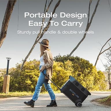 EF ECOFLOW DELTA Pro Extra Battery 3600Wh, 2.7H to Full Charge, Battery Backup for Home Use, Blackout, Camping, RV - Image 4