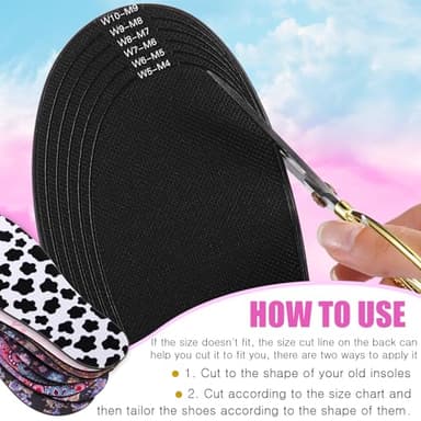Velmitten 6 Pairs No Show Socks Sockless Shoe Liner Washable Barefoot Shoe Insoles No Slipping Inserts for Women Man (Vibrant Style) - Image 3
