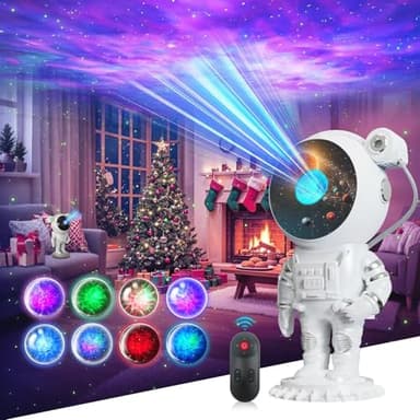 Astronaut Galaxy Projector - Space Light Projector for Bedroom Kids, Astronaut Night Light Projector, Star Light Projector Galaxy with Timer & Remote, Christmas Gift for Kids, Room Decor, Party - Image 1