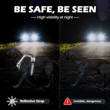 Camo Puppy Harness - Reflective No Pull Dog Harness with 2 Leash Clips and Control Handle - Adjustable Soft Padded Camo Pet Vest with 4 Snap Buckles (S) - Image 3