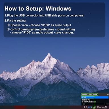 SOULION R100 Bluetooth Computer Speakers with Dynamic LED Light, USB Plug & Play PC Speakers with Switch Button, Clearly Sound Soundbar for Desktop Laptop Monitor(USB-C to USB Adapter Included) - Image 7