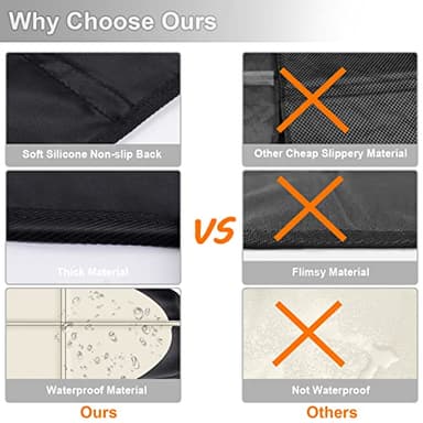 XHYANG Car Seat Protector,2 Pack Car Seat Protectors Baby Carseat Waterproof Durable 600D Fabric for Child Baby Car Seat Mat Vehicle Pet Cover 2 Storage Pockets (2 Pack Beige) - Image 7