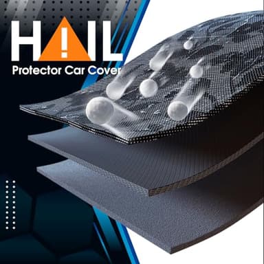 Aoulette SUV Hail Protector Car Cover with Thick Multi-Layered EVA | Gift Windshield Sun Shade | Custom Fit Sedan Ford Escape, Mazda CX-5 50, Subaru XV, Jeep Compass, Sportage etc. | See Size Chart | - Image 2