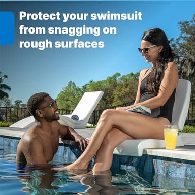 Step2 Folding Flip Seat, Lightweight Portable Outdoor Chair for Poolside, Camping, Beach, Boats, Tailgates, Durable Ground Chair with Back Support for Adults, Capri Blue - Image 6