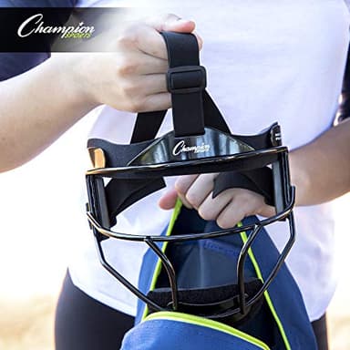 Champion Sports Steel Softball Face Mask - Classic Fielders Masks for Youth - Durable Head Guards - Premium Sports Accessories for Indoors and Outdoors - Purple - Image 6