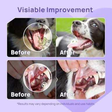 HICC PET Dog Dental Care Spray, Breath Freshener & Teeth Cleaning Spray, Dog Gingivitis Treatment, Prevent Bad Breath & Infections, Relieve Gum Redness, Reduce Plaque & Tartar, No Brushing, 5.1 Fl Oz - Image 3