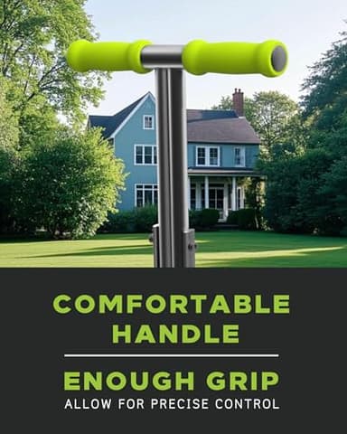 Nucyky Lawn Aerator Coring Tool with Soil Core Tray, Manual Garden Plug Aerator for Grass Aeration, Yard Aerator & A Cleaning Tool for Compacted Soil, Lawn Care, 38”,Chartreuse Handle, Patented - Image 6