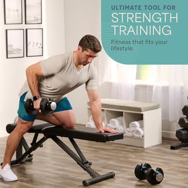 Lifepro Adjustable Dumbbells Set/Single - 15lb 43lb 55lb 90lb 25 lb Dumbbell Sets with Rack - Quick Adjust, Secure Grip weights dumbbells set - Compact Hand Weights for Women/Men at Home Gym - Image 7