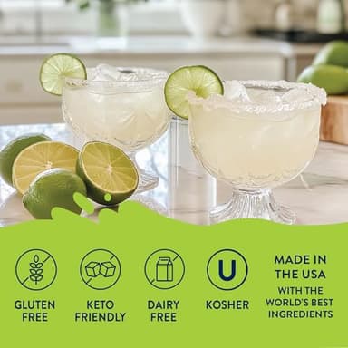 Jordan's Skinny Mixes Sugar Free Margarita Mix, Flavored Cocktail Mixer for Drinks, Fresh Lime Drink Flavoring for Cocktails & Mocktails, Low Calorie, Gluten Free, Keto Friendly, 32 Fl Oz, 1 Pack - Image 5