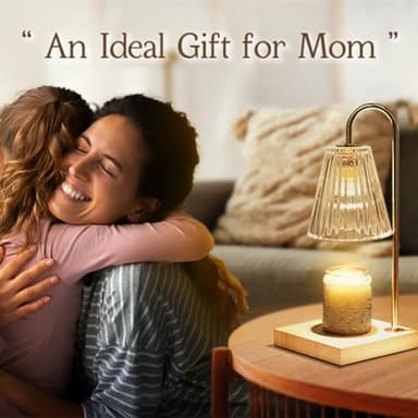 Marycele Candle Warmer Lamp with Timer, Vintage Amber Nightstand Candle Warming Lamp for Home Room Decor, Dimmable Wax Warmer for Jar Candles, Wedding Registry Gifts for Women Couples 2025 - Image 6