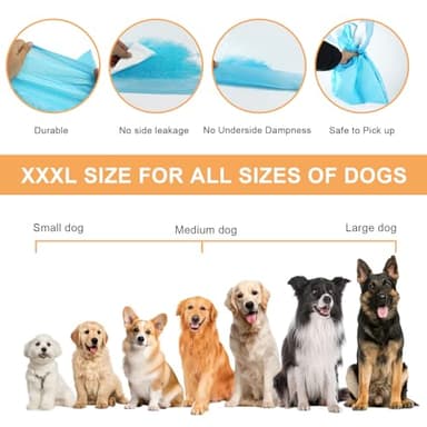 Pee Pads for Dogs & Cats 31"x55" , Puppy Pads Extra Large, Disposable Thicken Pet Training Pads for Doggie Rabbits, Incontinence Underpads Ultra Absorbent & Quick-Dry, Leakproof Potty Pad 40 Count - Image 2