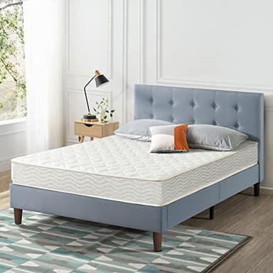 Best Price Mattress 8 Inch Tight Top Innerspring Hybrid Mattress - Comfort Foam Top with Bonnell Spring Base, Full White - Image 4