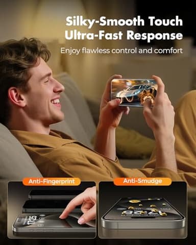 UNBREAKcable 2+2 Pack for iPhone 15 Pro Max Screen Protector & Lens Protector 【Military-Grade】【Easy Install】【Efficient Night Shot】9H+ Shatterproof Tempered Glass Film,Bubble-Free&Anti-Fingerprint ,Case Friendly-6.7 inch - Image 7