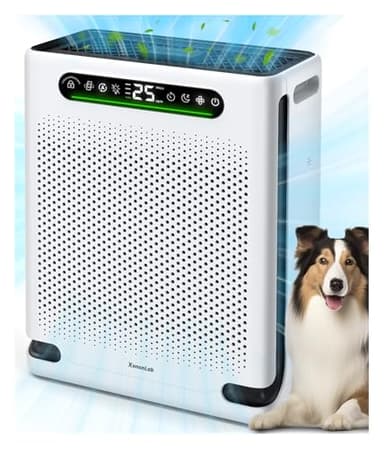 Air Purifiers for Home Large Room Up to 2600 Ft², HEPA Air Purifier with Washable Filter & Air Quality Display, Powerful Turbo Mode Air Cleaner for Pet Hair Odors Smoke Dust - Image 1