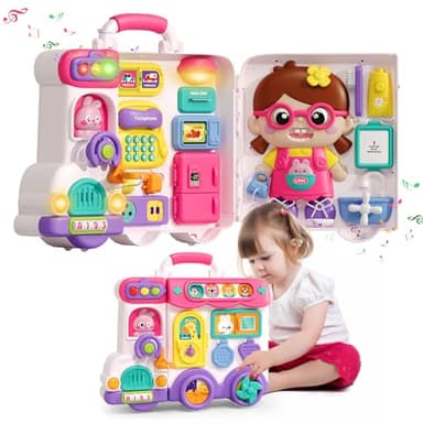 Vanvimen Busy Board Montessori Toys Gift for 1-2 Year, Early Educational Montessori Toys for Toddler 1-3, Birthday Gifts Toy for 1 2 Year Old, Ideas 1 Year Old Birthday Gift Toy - Image 8