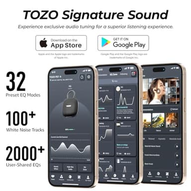 TOZO PE1 Portable Bluetooth Speakers with Adjustable Carabiner, Mini Bluetooth Wireless Shower Speaker with IPX8 Waterproof, 32H Playtime Punchy Bass Audio Speaker for Home, Outdoor and Travel, Black - Image 6