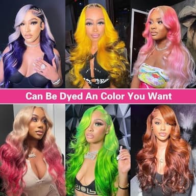 613 Lace Front Wig Human Hair 13x6 Blonde Lace Front Wigs Human Hair 200% Density Body Wave 613 Frontal Wig Pre Plucked With Baby Hair 32 Inch - Image 6