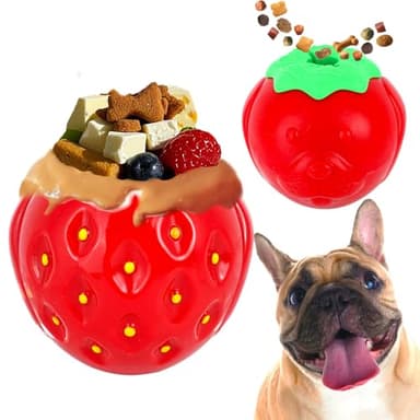 UNQBWE Dog Chew Toy for Large Dog, Stuffable Dog Toy, Treat Dispensing Dog Toy, Frozen Treat Toy, Treat Food Dispensing Ball, Dog Enrichment Toys, Treat-Filling Capabilities for Extended Play Time - Image 1