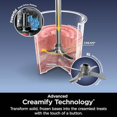 Ninja CREAMi Deluxe Ice Cream & Frozen Treat Maker, Includes (4) Family-Sized 24 oz. Tubs, for Ice Cream, Sorbet, Milkshakes, Frozen Yogurt, & More, 11-in-1, XL Capacity, Silver - Image 4