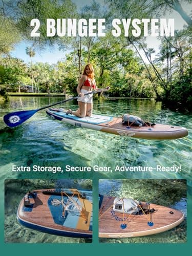 Niphean (Extra Large) Inflatable Paddle Board, SUP for 2+1 People/Family, Stand Up Paddle Board with (Beginner Friendly), Waterproof Phone Pouch, Paddle Boards for Adults, Gift Ideas - Image 6