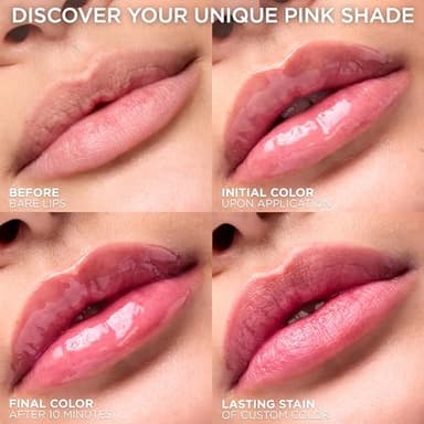 L'Oreal Paris Plump Ambition pH Hyaluron Lip Oil, Color Shifting Lip Tint with 24HR Hydration, Volumizing Shine and Lasting Color, 020 pH Rosé - Image 9