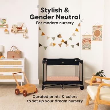 Pack and Play Sheets Fitted - 2-Pack Mini Crib Sheets for Pack N Play Mattress 38x26, Soft & Cozy, Neutral Toddler Playard Bedding, Snug Fitted Mini Baby Crib Mattress Cover Boy, Girl (Butterflies) - Image 6
