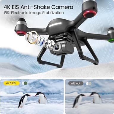 Holy Stone HS700E 4K UHD Drone with EIS Anti Shake 130 FOV Camera for Adults, GPS Quadcopter with 5GHz FPV Transmission, Brushless Motor, Easy Auto Return Home, Follow Me and Outdoor Carrying Case - Image 2