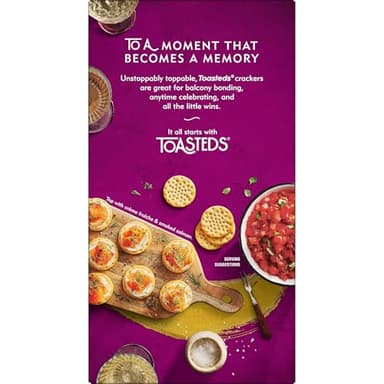 Toasteds Crackers, Party Snacks, Lunch Snacks, Classic Buttercrisp (6 Boxes) - Image 9