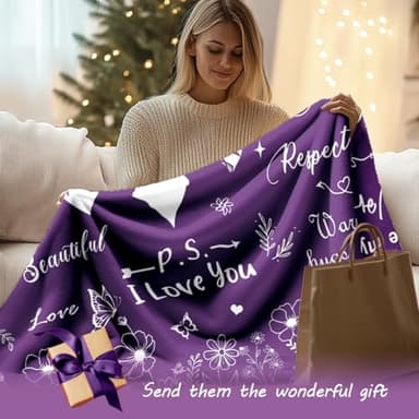 Gifts for Wife from Husband, To My Wife Wearable Blanket Hoodie, Birthday Valentines Mothers Day Romantic Gift for Her Hoodie Blanket - Image 2