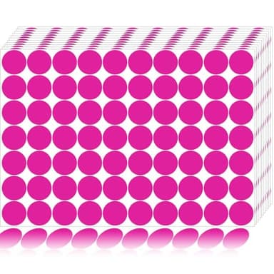 1400 PCS Dot Stickers Pink 3/4 Inch Round Color Coding Labels Polka Circle Dot Label Sticker for Office,Classroom,Papers Etc