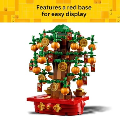 LEGO Money Tree - Lunar New Year Building Toy - Kids Chinese Culture Learning and Educational Toy for Boys and Girls, Ages 9+ - Holiday Decorations for Table - 40648 - Image 6