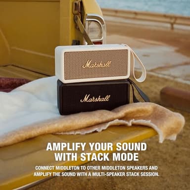 Marshall Middleton Portable Bluetooth Speaker - Cream - Image 5