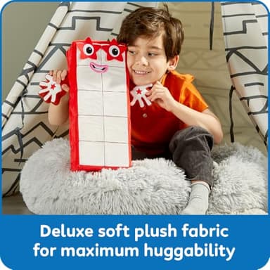 hand2mind Numberblock Ten Playful Pal, Plush Figure Toys, Numbers for Toddlers, Preschool Math Learning Toys, Stuffed Animal Plushies, Counting Blocks, Soft Stuffies, Kids Birthday Gifts - Image 5