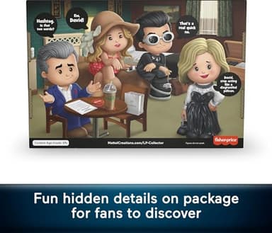 Little People Collector Schitt’s Creek TV Series Special Edition Set for Adults & Fans, 4 Figures in Display Package - Image 5