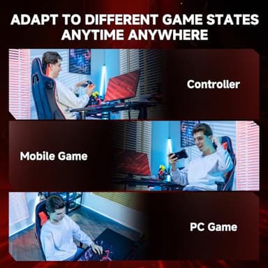 GTPLAYER Gaming Chair with Bluetooth Speakers, Adjustable Backrest and Height, 3D Armrests, Footrest, Ergonomic Computer Chair for Gamers (Brick Red) - Image 9
