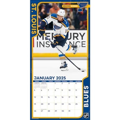 TURNER SPORTS St Louis Blues 2025 12x12 Team Wall Calendar (25998011955) - Image 3