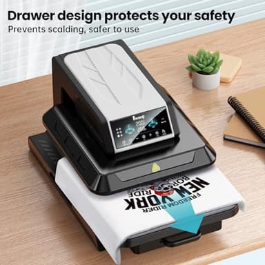 Benazcap Auto Heat Press Machine for T Shirts-Auto-Release 15x15 Heat Press - Rapid Heating, Even Heat Distribution, Ideal for HTV, Sublimation, Heat Transfer Projects - Image 6